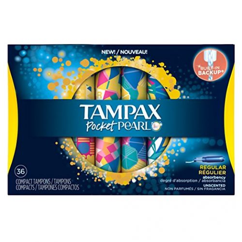 Tampax Pocket Pearl Compact Plastic Regular Absorbency